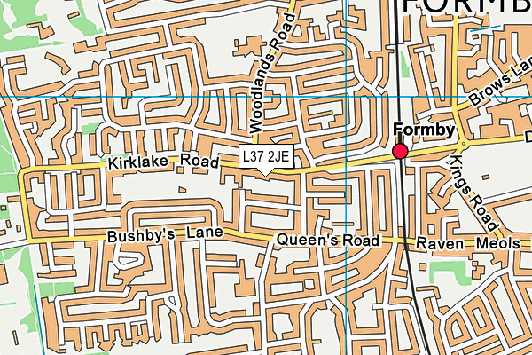 L37 2JE map - OS VectorMap District (Ordnance Survey)