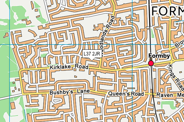 L37 2JR map - OS VectorMap District (Ordnance Survey) L37 2JR map - OS VectorMap District (Ordnance Survey)