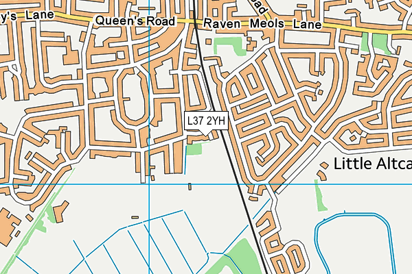 L37 2YH map - OS VectorMap District (Ordnance Survey) L37 2YH map - OS VectorMap District (Ordnance Survey)