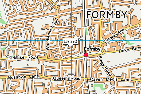 L37 2YQ map - OS VectorMap District (Ordnance Survey)