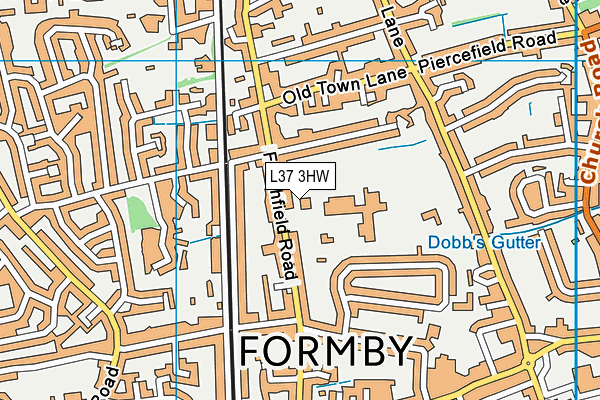 L37 3HW map - OS VectorMap District (Ordnance Survey)
