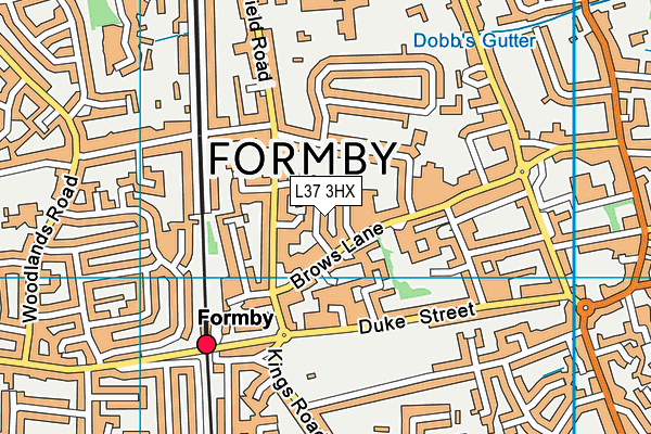L37 3HX map - OS VectorMap District (Ordnance Survey)