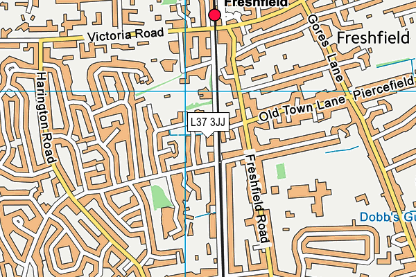 L37 3JJ map - OS VectorMap District (Ordnance Survey)