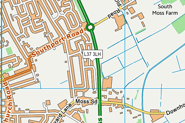 L37 3LH map - OS VectorMap District (Ordnance Survey) L37 3LH map - OS VectorMap District (Ordnance Survey)