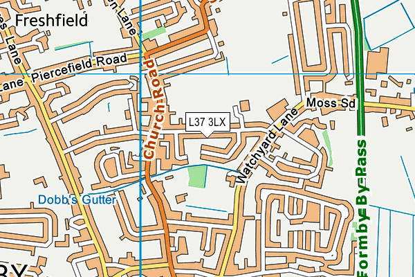 L37 3LX map - OS VectorMap District (Ordnance Survey) L37 3LX map - OS VectorMap District (Ordnance Survey)