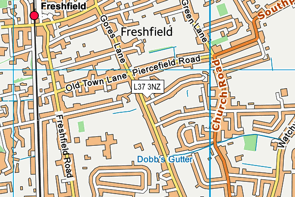 L37 3NZ map - OS VectorMap District (Ordnance Survey) L37 3NZ map - OS VectorMap District (Ordnance Survey)