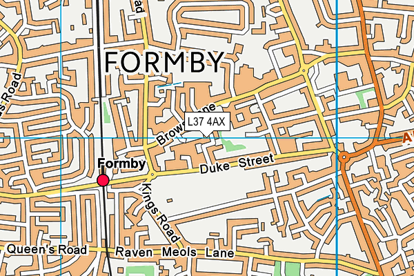L37 4AX map - OS VectorMap District (Ordnance Survey) L37 4AX map - OS VectorMap District (Ordnance Survey)