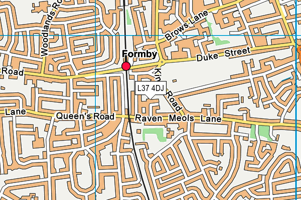 L37 4DJ map - OS VectorMap District (Ordnance Survey) L37 4DJ map - OS VectorMap District (Ordnance Survey)