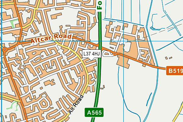 L37 4HJ map - OS VectorMap District (Ordnance Survey) L37 4HJ map - OS VectorMap District (Ordnance Survey)