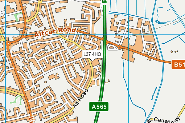 L37 4HQ map - OS VectorMap District (Ordnance Survey) L37 4HQ map - OS VectorMap District (Ordnance Survey)