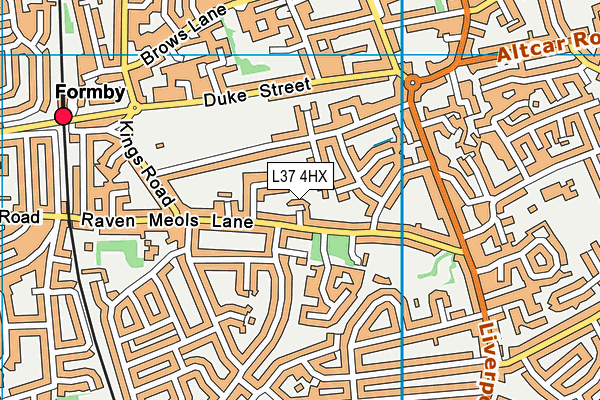 L37 4HX map - OS VectorMap District (Ordnance Survey) L37 4HX map - OS VectorMap District (Ordnance Survey)