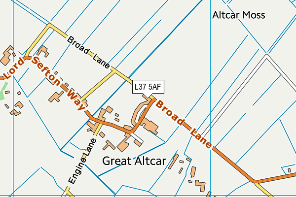 L37 5AF map - OS VectorMap District (Ordnance Survey) L37 5AF map - OS VectorMap District (Ordnance Survey)