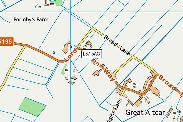 L37 5AG map - OS VectorMap District (Ordnance Survey) L37 5AG map - OS VectorMap District (Ordnance Survey)