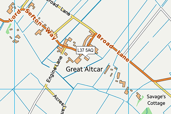 L37 5AQ map - OS VectorMap District (Ordnance Survey) L37 5AQ map - OS VectorMap District (Ordnance Survey)