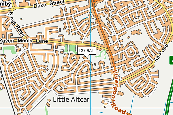 L37 6AL map - OS VectorMap District (Ordnance Survey) L37 6AL map - OS VectorMap District (Ordnance Survey)
