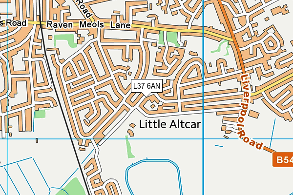 L37 6AN map - OS VectorMap District (Ordnance Survey)