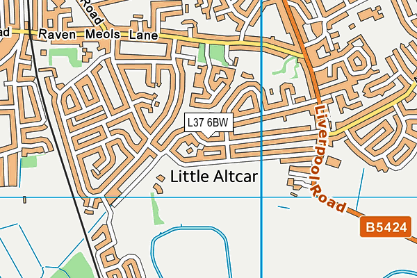 L37 6BW map - OS VectorMap District (Ordnance Survey) L37 6BW map - OS VectorMap District (Ordnance Survey)