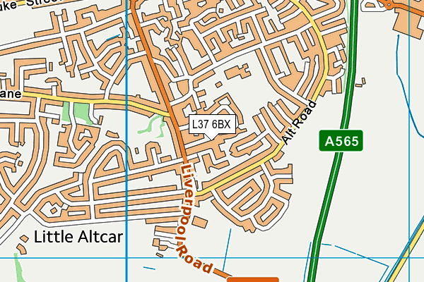 L37 6BX map - OS VectorMap District (Ordnance Survey) L37 6BX map - OS VectorMap District (Ordnance Survey)