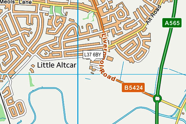 L37 6BY map - OS VectorMap District (Ordnance Survey) L37 6BY map - OS VectorMap District (Ordnance Survey)