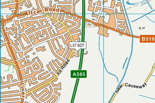 L37 6DT map - OS VectorMap District (Ordnance Survey) L37 6DT map - OS VectorMap District (Ordnance Survey)