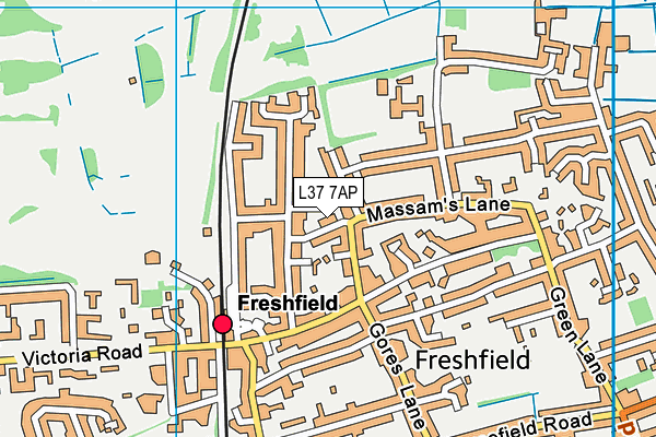 L37 7AP map - OS VectorMap District (Ordnance Survey) L37 7AP map - OS VectorMap District (Ordnance Survey)