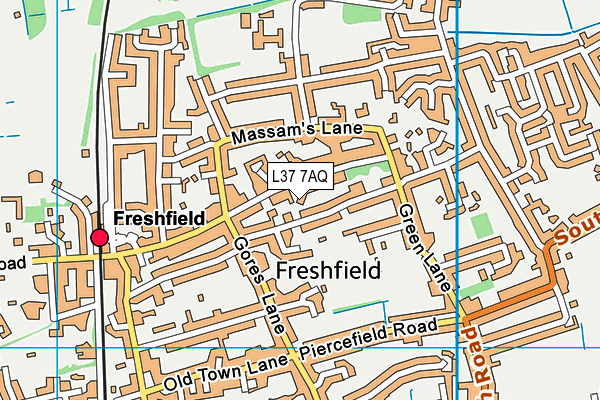 L37 7AQ map - OS VectorMap District (Ordnance Survey) L37 7AQ map - OS VectorMap District (Ordnance Survey)