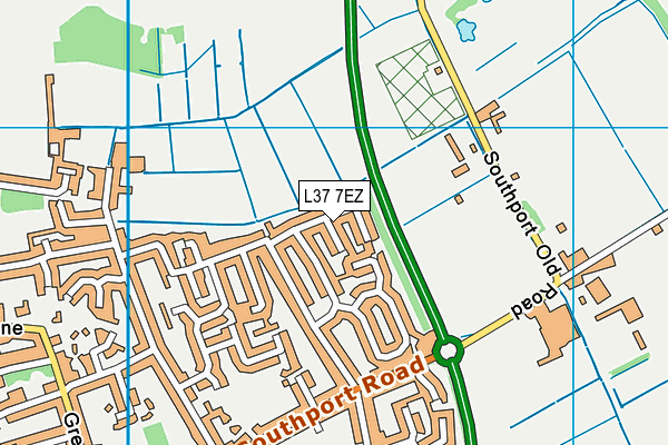 L37 7EZ map - OS VectorMap District (Ordnance Survey) L37 7EZ map - OS VectorMap District (Ordnance Survey)