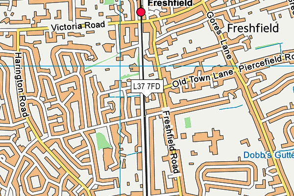L37 7FD map - OS VectorMap District (Ordnance Survey) L37 7FD map - OS VectorMap District (Ordnance Survey)