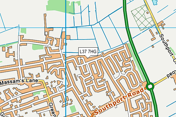L37 7HG map - OS VectorMap District (Ordnance Survey) L37 7HG map - OS VectorMap District (Ordnance Survey)