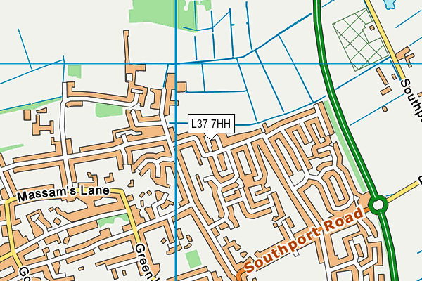 L37 7HH map - OS VectorMap District (Ordnance Survey) L37 7HH map - OS VectorMap District (Ordnance Survey)