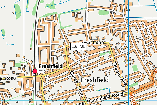 L37 7JL map - OS VectorMap District (Ordnance Survey) L37 7JL map - OS VectorMap District (Ordnance Survey)