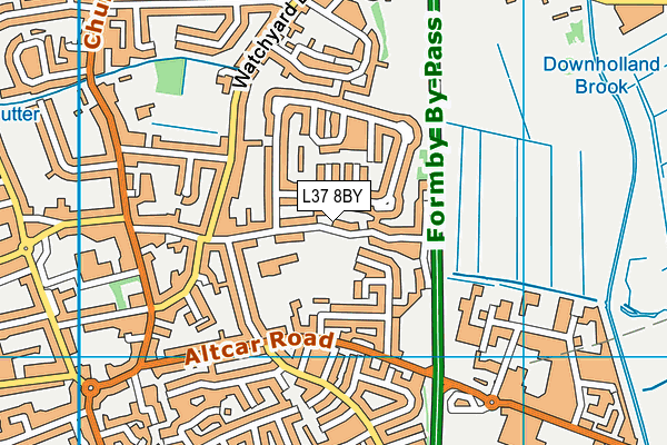 L37 8BY map - OS VectorMap District (Ordnance Survey) L37 8BY map - OS VectorMap District (Ordnance Survey)