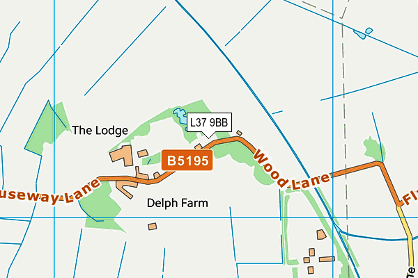 L37 9BB map - OS VectorMap District (Ordnance Survey) L37 9BB map - OS VectorMap District (Ordnance Survey)