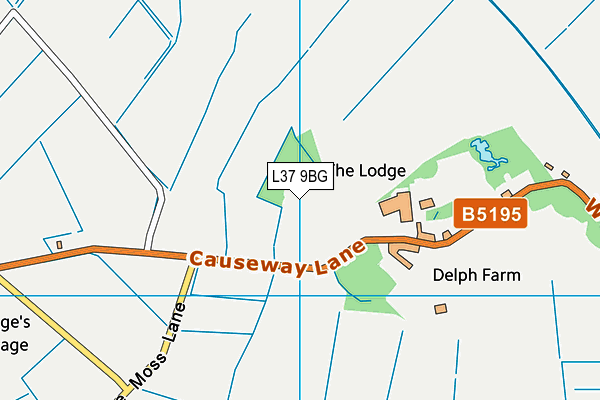 L37 9BG map - OS VectorMap District (Ordnance Survey) L37 9BG map - OS VectorMap District (Ordnance Survey)