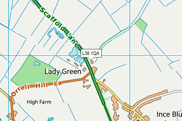 L38 1QA map - OS VectorMap District (Ordnance Survey) L38 1QA map - OS VectorMap District (Ordnance Survey)