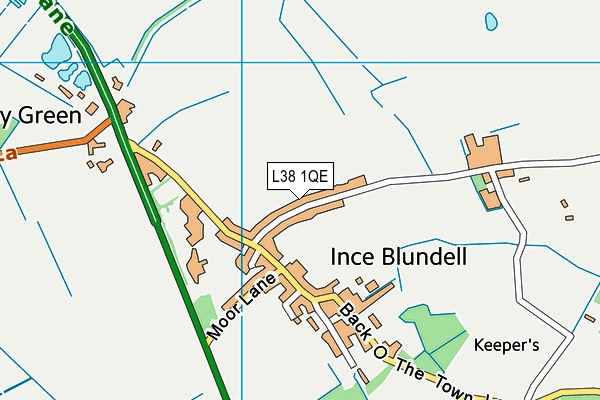L38 1QE map - OS VectorMap District (Ordnance Survey) L38 1QE map - OS VectorMap District (Ordnance Survey)