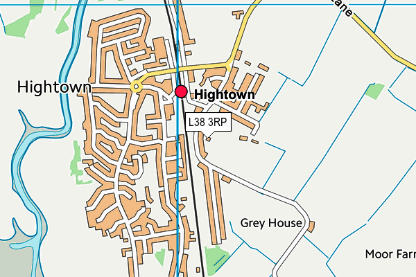 L38 3RP map - OS VectorMap District (Ordnance Survey)