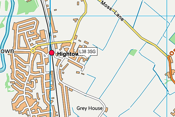 L38 3SG map - OS VectorMap District (Ordnance Survey)