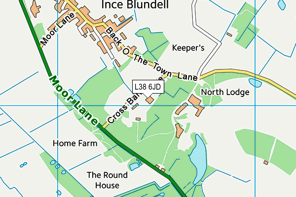 L38 6JD map - OS VectorMap District (Ordnance Survey) L38 6JD map - OS VectorMap District (Ordnance Survey)