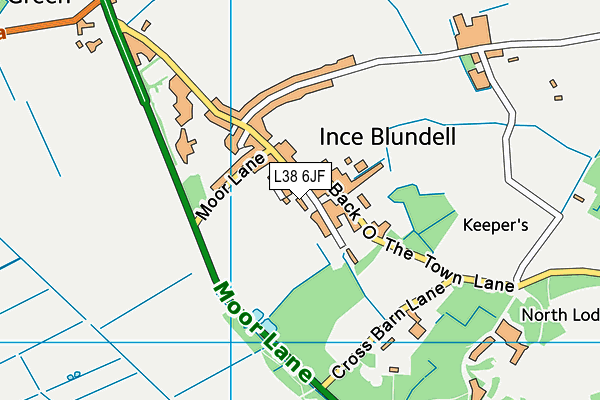 L38 6JF map - OS VectorMap District (Ordnance Survey) L38 6JF map - OS VectorMap District (Ordnance Survey)