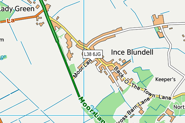 L38 6JG map - OS VectorMap District (Ordnance Survey) L38 6JG map - OS VectorMap District (Ordnance Survey)