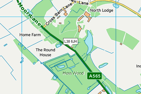 L38 6JH map - OS VectorMap District (Ordnance Survey) L38 6JH map - OS VectorMap District (Ordnance Survey)