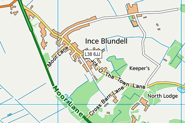 L38 6JJ map - OS VectorMap District (Ordnance Survey) L38 6JJ map - OS VectorMap District (Ordnance Survey)
