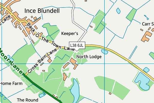 L38 6JL map - OS VectorMap District (Ordnance Survey) L38 6JL map - OS VectorMap District (Ordnance Survey)