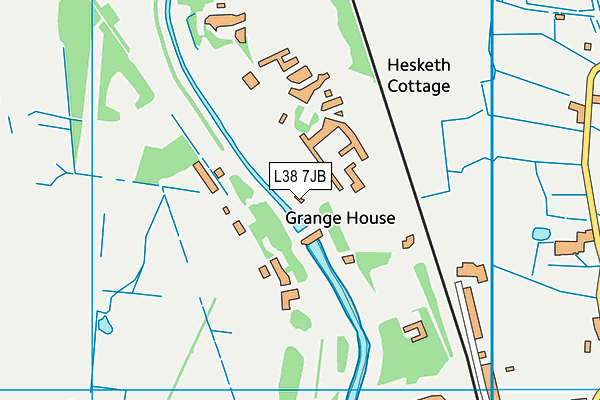 L38 7JB map - OS VectorMap District (Ordnance Survey) L38 7JB map - OS VectorMap District (Ordnance Survey)