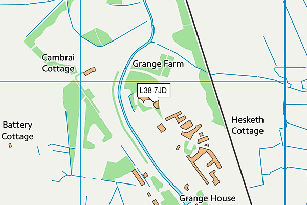 L38 7JD map - OS VectorMap District (Ordnance Survey) L38 7JD map - OS VectorMap District (Ordnance Survey)