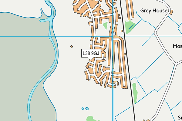 L38 9GJ map - OS VectorMap District (Ordnance Survey) L38 9GJ map - OS VectorMap District (Ordnance Survey)