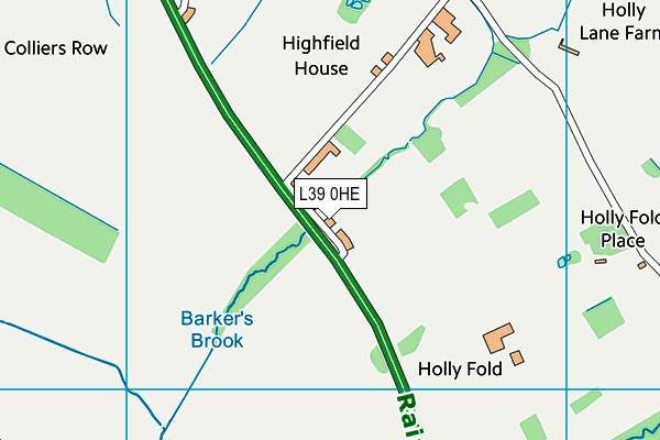 L39 0HE map - OS VectorMap District (Ordnance Survey) L39 0HE map - OS VectorMap District (Ordnance Survey)