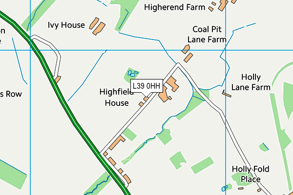 L39 0HH map - OS VectorMap District (Ordnance Survey) L39 0HH map - OS VectorMap District (Ordnance Survey)