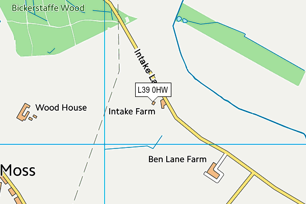 L39 0HW map - OS VectorMap District (Ordnance Survey) L39 0HW map - OS VectorMap District (Ordnance Survey)